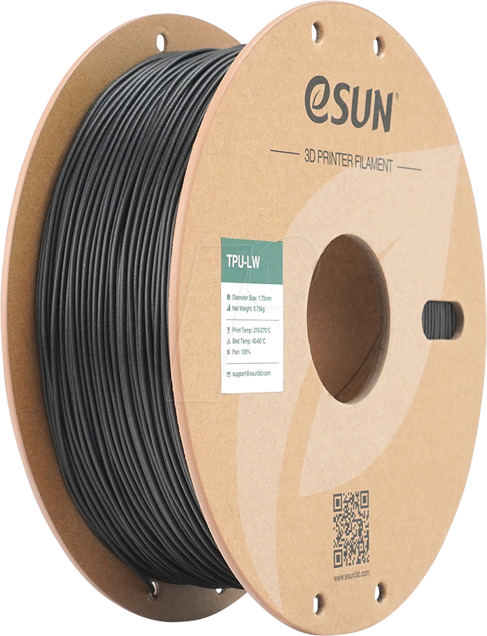 6922572209244 - 72209244 - Filament TPU-LW 175 mm schwarz 075 kg