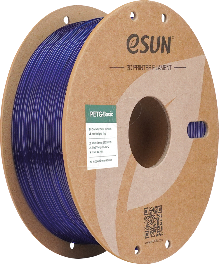 6922572225305 - 72225305 - Filament PETG-Basic 175 mm durchscheinendes blau 1 kg