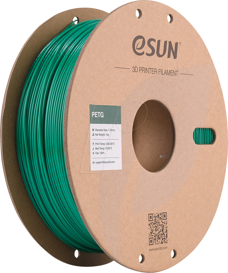 6922572262157 - Esun - Solid Green - 1 kg - PTEG-Filament (3D)