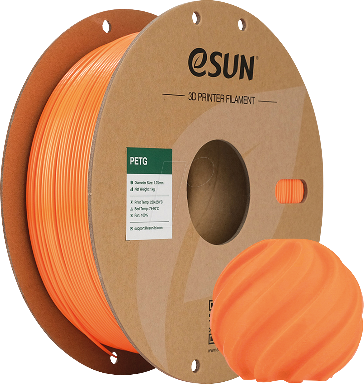 6922572262195 - 72262195 - Filament PETG 175 mm orange 1 kg