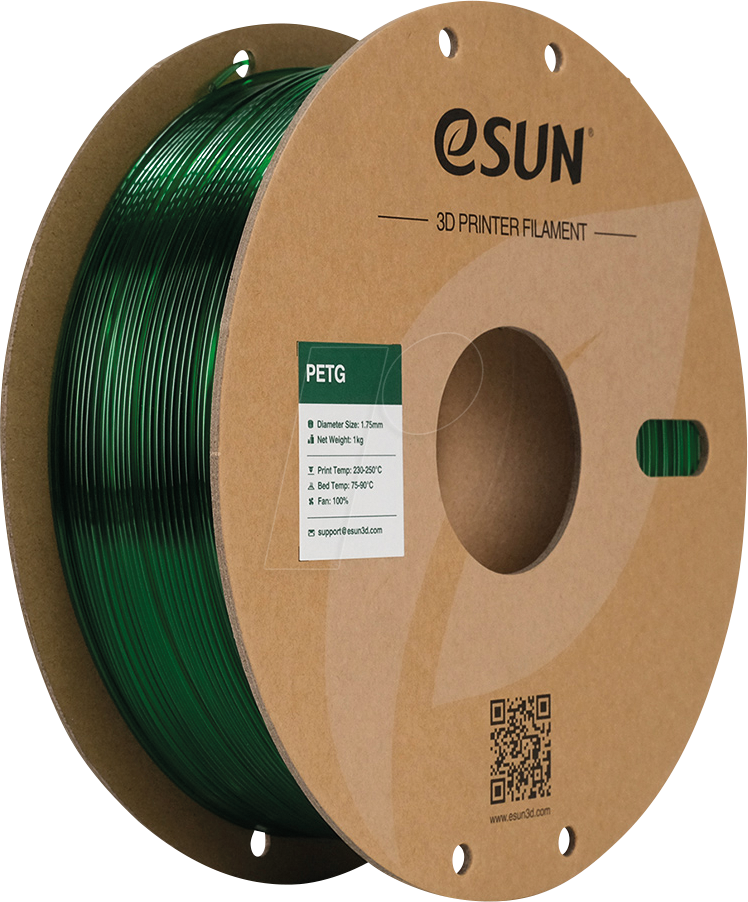 6922572263062 - 72263062 - Filament PETG 175 mm durchscheinendes grün 1 kg