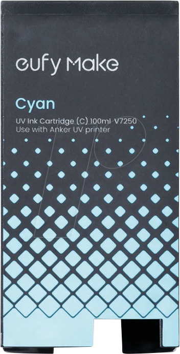 EUFY V7250010 - UV-Drucker, UV-Tinte (CMYKWG) für E1, cyan