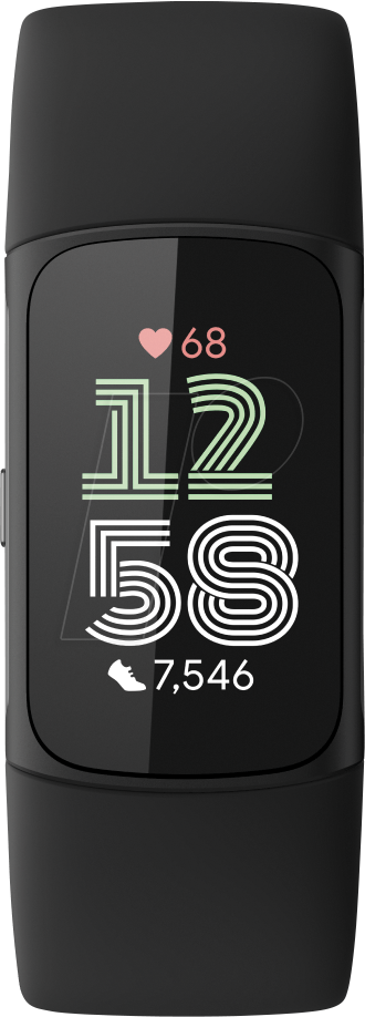 Fitbit Charge 6 - black aluminium - activity tracker with infinity band - obsidian