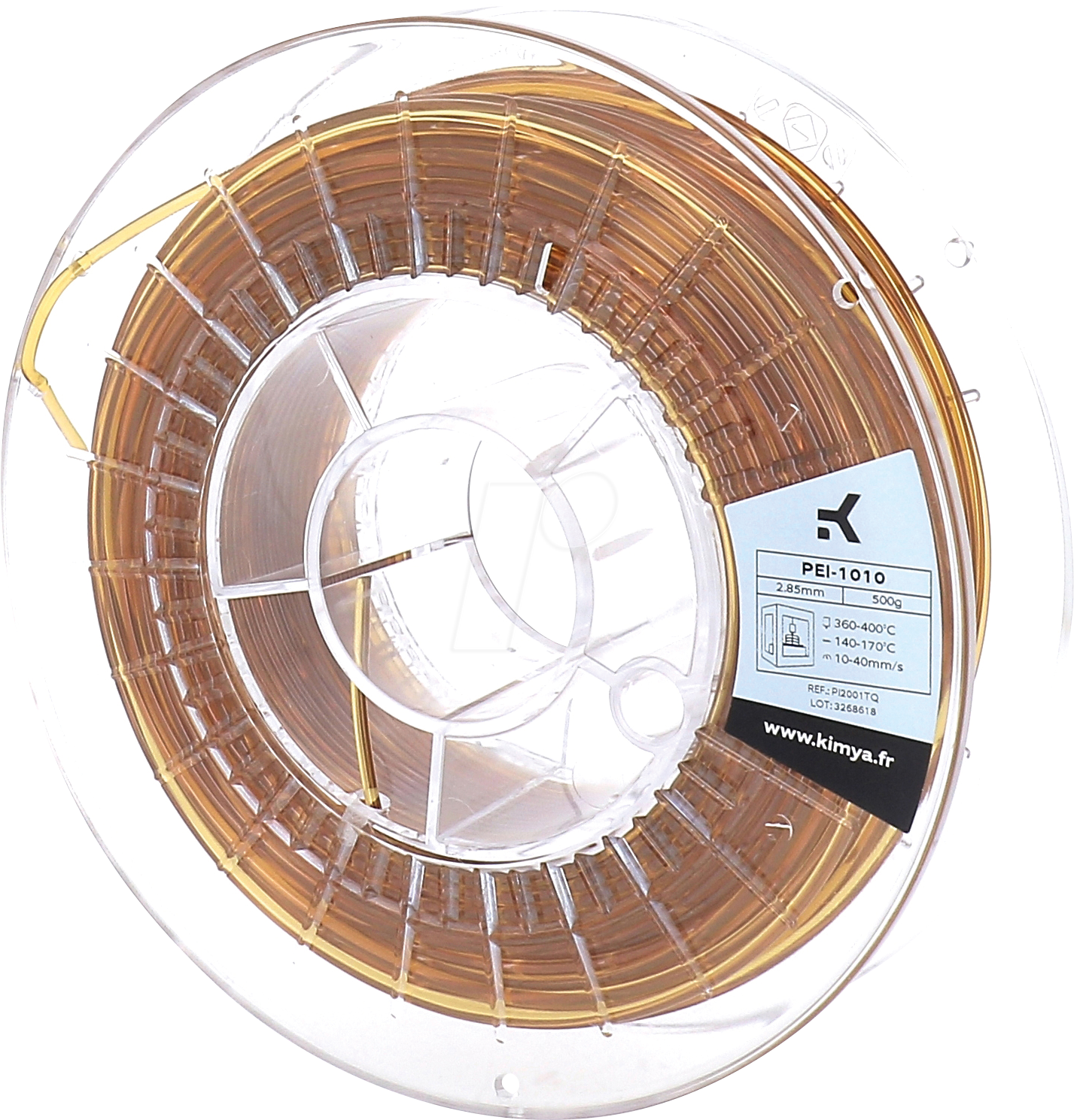 3112539716349 - KIMYA PI2001TQ - Filament PEI-1010 Bernsteingelb 285 mm 500 g