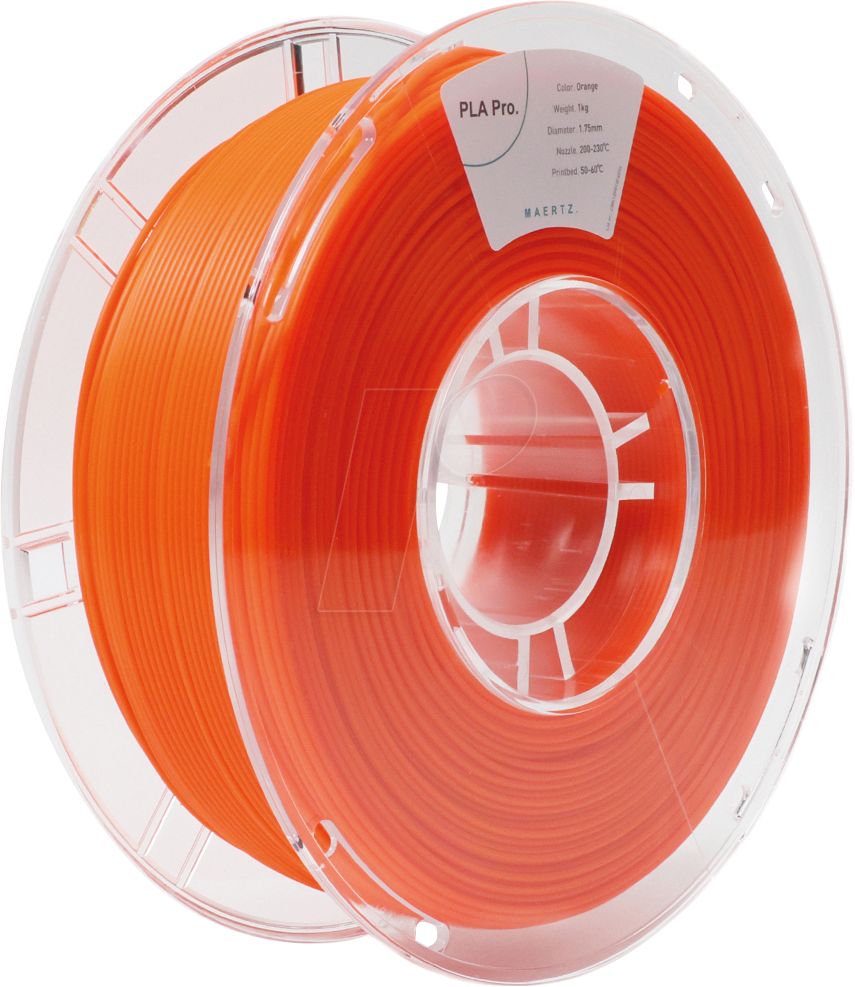 PMMA-1009-011 - Filament, PLA Pro, Orange, 1,75 mm, 1 kg