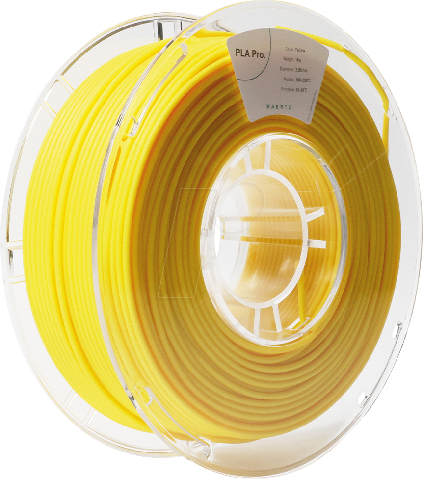 PMMA-1009-018 - Filament, PLA Pro, Gelb, 2,85 mm, 1 kg