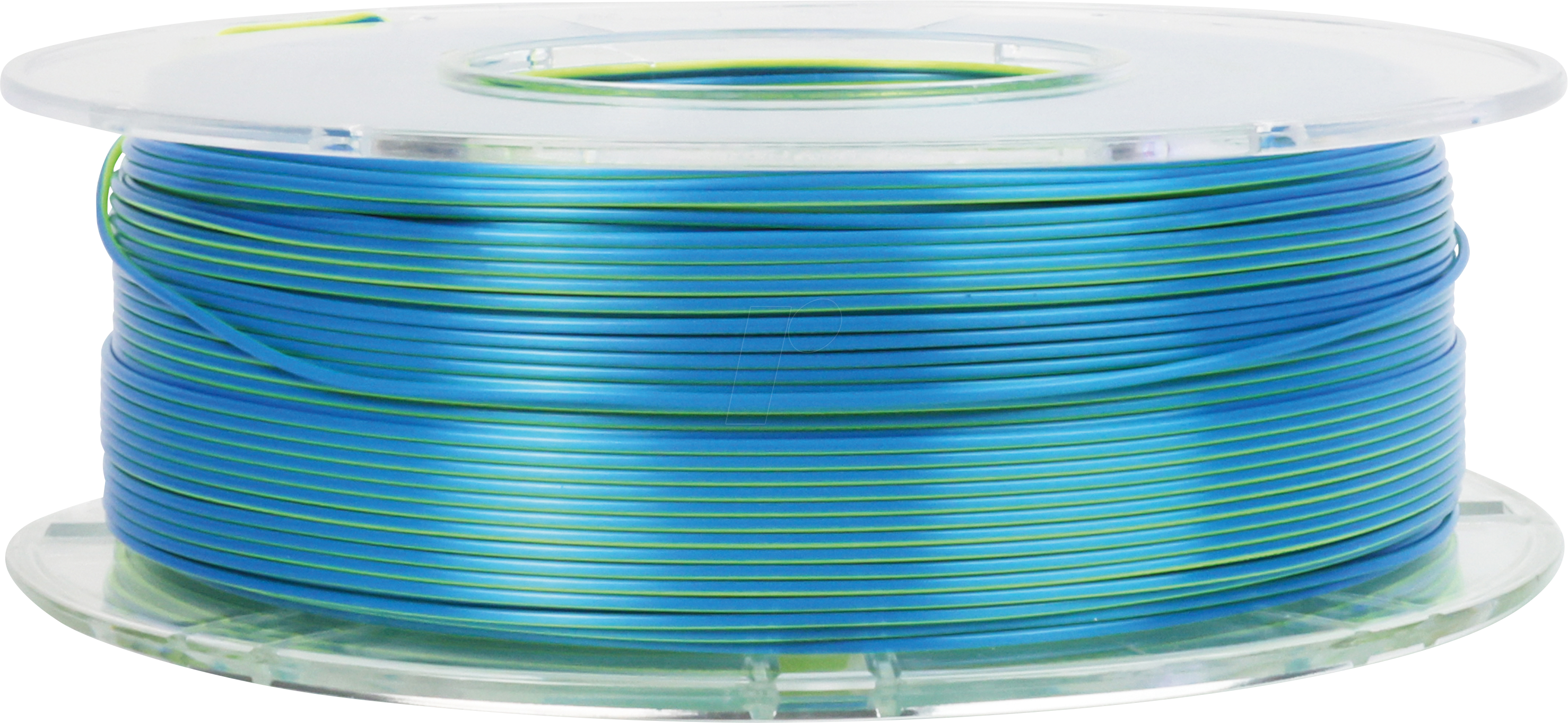 PMMA-1021-002 - Filament, PLA Silk, zweifarbig, Blau-Gelb, 1.75 mm, 1 kg