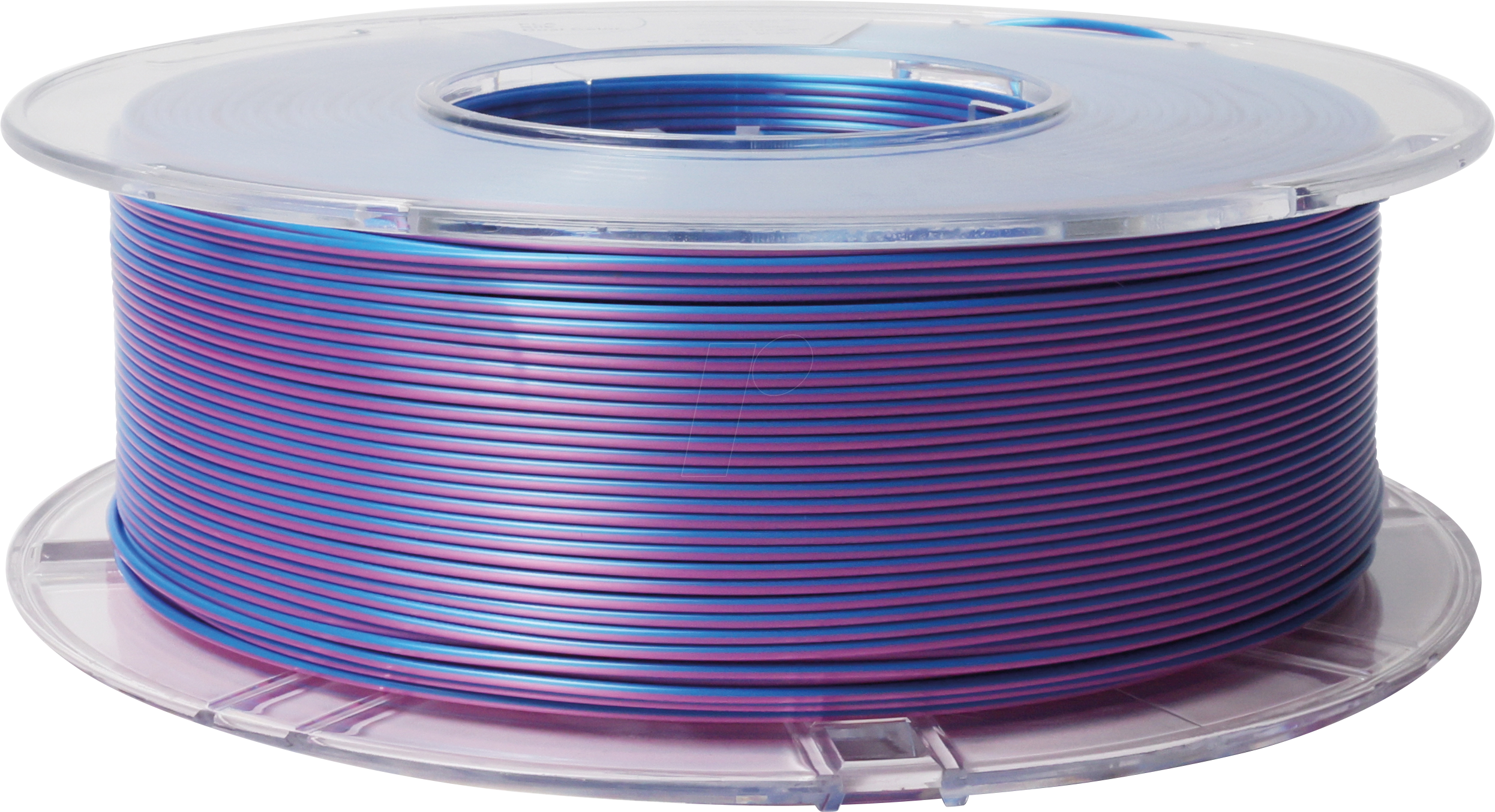 PMMA-1021-004 - Filament, PLA Silk, zweifarbig, Purpur-Blau, 1.75 mm, 1 kg