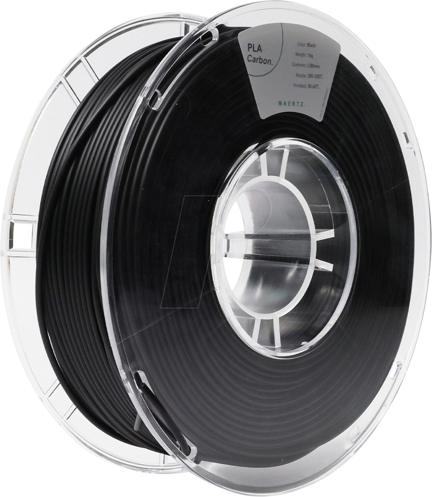 PMMA-1023-002 - Filament, PLA Carbon, Schwarz, 2.85 mm, 1 kg