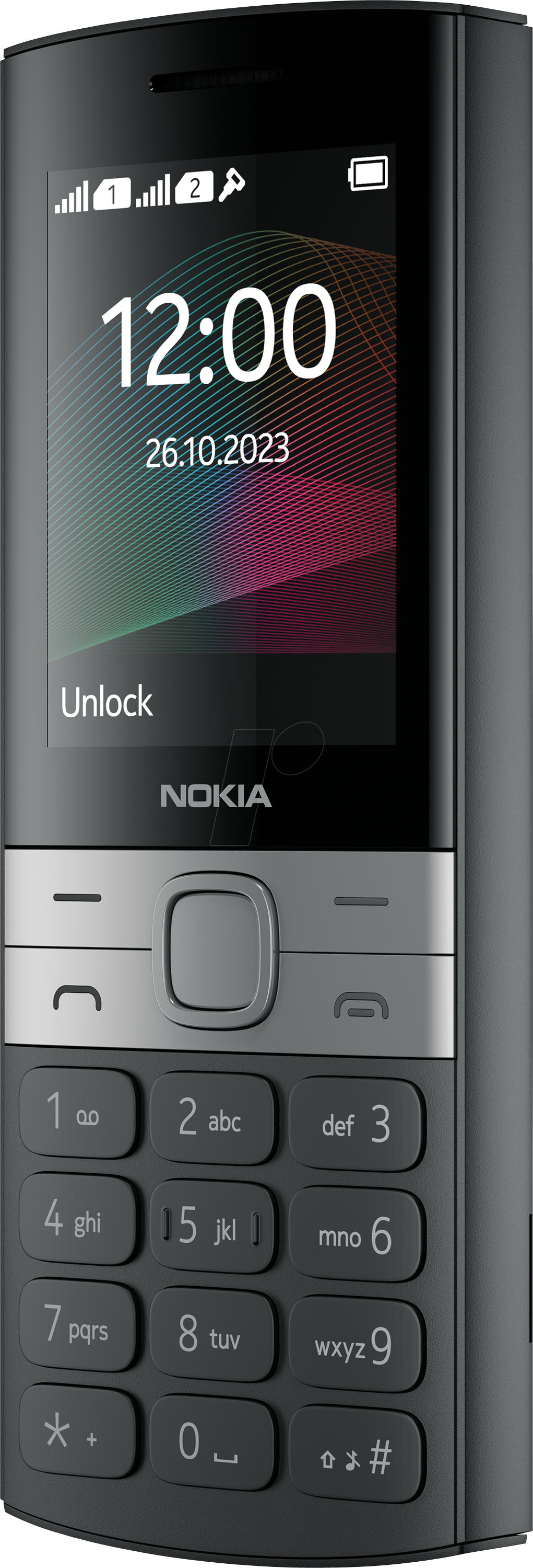 NOKIA 150 23 - Mobiltelefon, 2G, schwarz