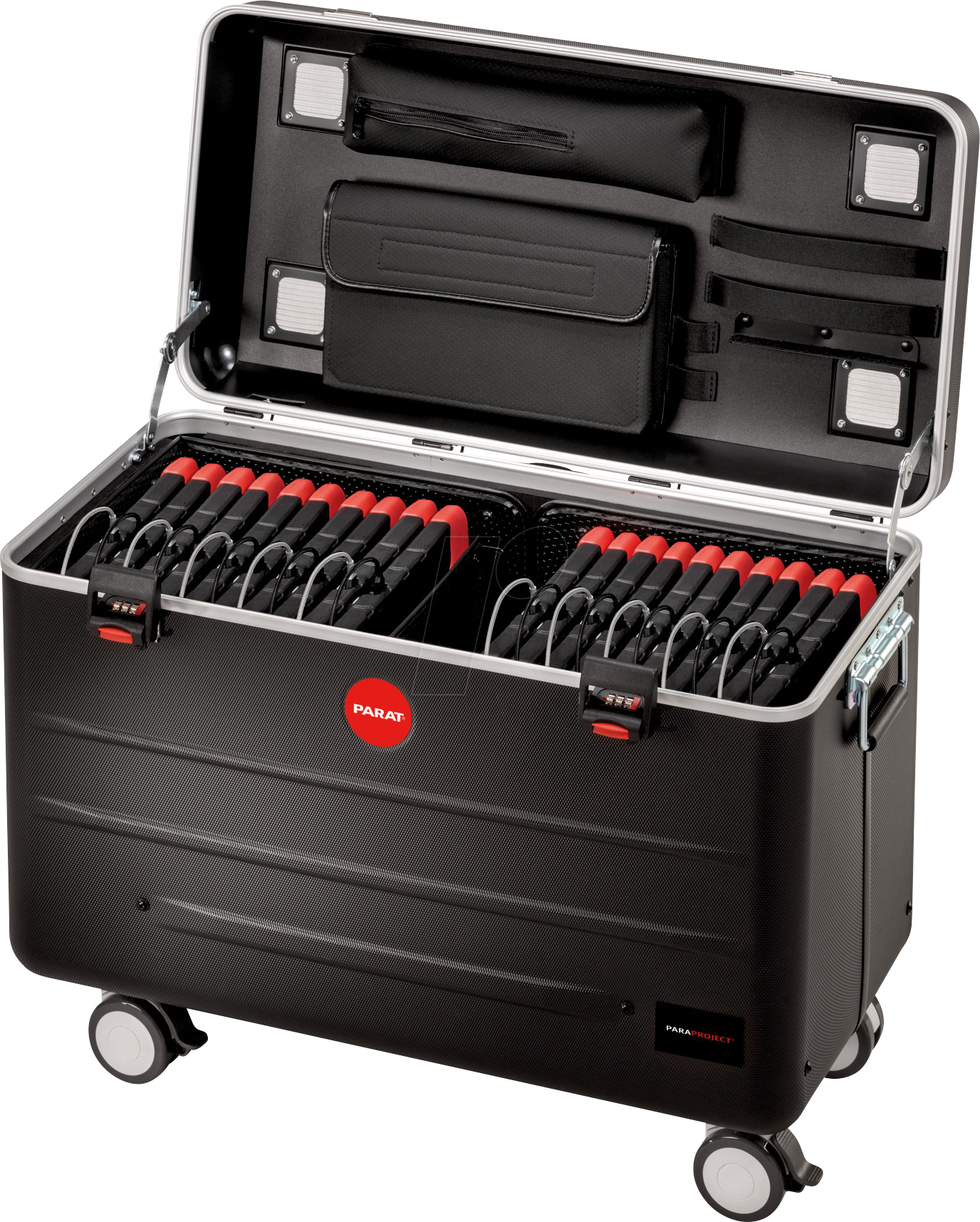 4006793002999 - PARAT PARAPROJECT Case TC20 EDUCOVER+ KidsCover - Wagen (nur Laden) - für 20 Tablets - verriegelbar - X-ABS Kunststoff - Schwarz