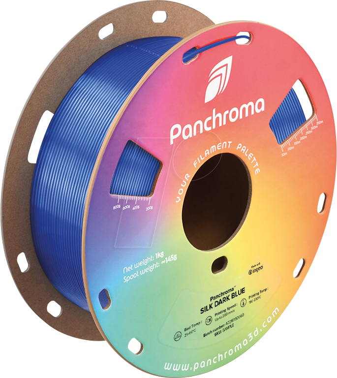 6938936715528 - POLYMAKER CA3031 - Filament Panchroma PLA Silk Dark Blue 175 mm 1 kg