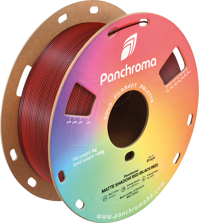 6938936715887 - POLYMAKER CA4051 - Filament Panchroma PLA Dual Matte Shadow Red 175 mm 1 kg 6938936715887 - POLYMAKER CA4051 - Filament Panchroma PLA Dual Matte Shadow Red 175 mm 1 kg