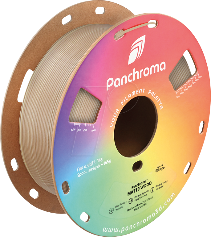 6938936716006 - POLYMAKER CA4053 - Filament Panchroma PLA Gradient Matte Wood 175 mm 1 kg 6938936716006 - POLYMAKER CA4053 - Filament Panchroma PLA Gradient Matte Wood 175 mm 1 kg