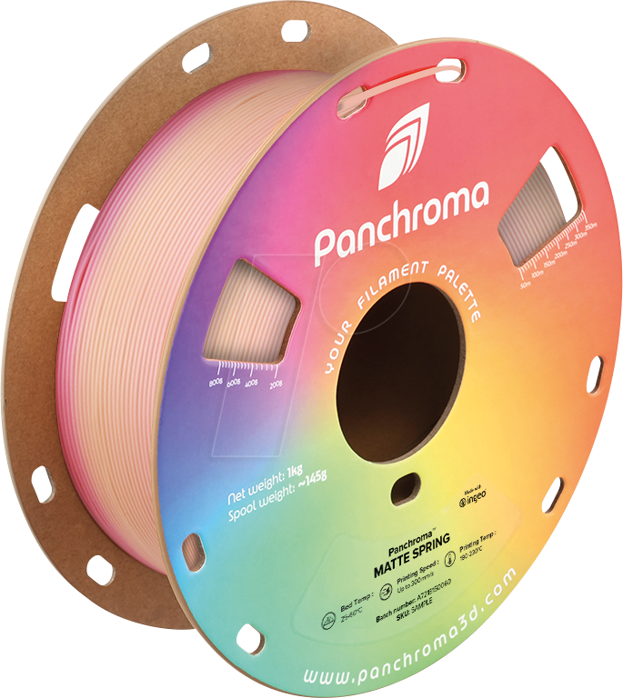 6938936716044 - POLYMAKER CA4056 - Filament Panchroma PLA Gradient Matte Spring 175 mm 1 kg 6938936716044 - POLYMAKER CA4056 - Filament Panchroma PLA Gradient Matte Spring 175 mm 1 kg