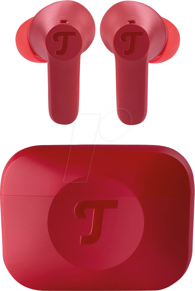4048945587657 - AIRY TWS 2 True-Wireless In-Ear Bluetooth Earphones ruby red