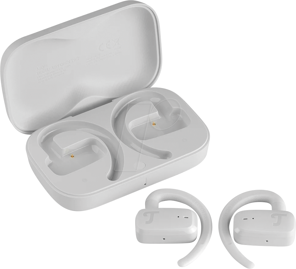 4048945590374 - AIRY OPEN TWS True-Wireless In-Ear Bluetooth Earphones moon grey