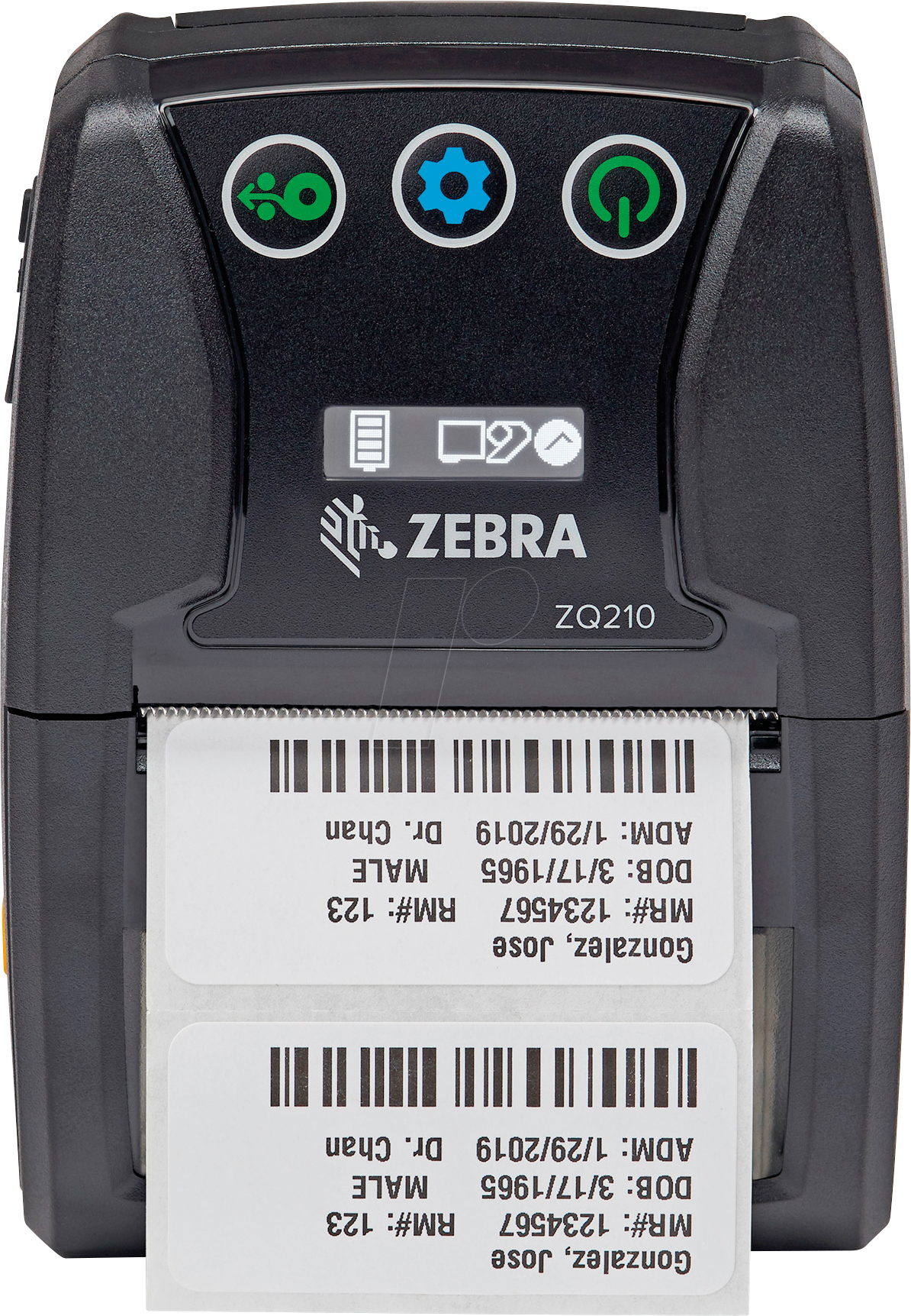 Medic betale sig Strøm ZEBRA ZQ210: Mobile Bon- and Labelprinter, direct thermal, Bluetooth, USB  at reichelt elektronik