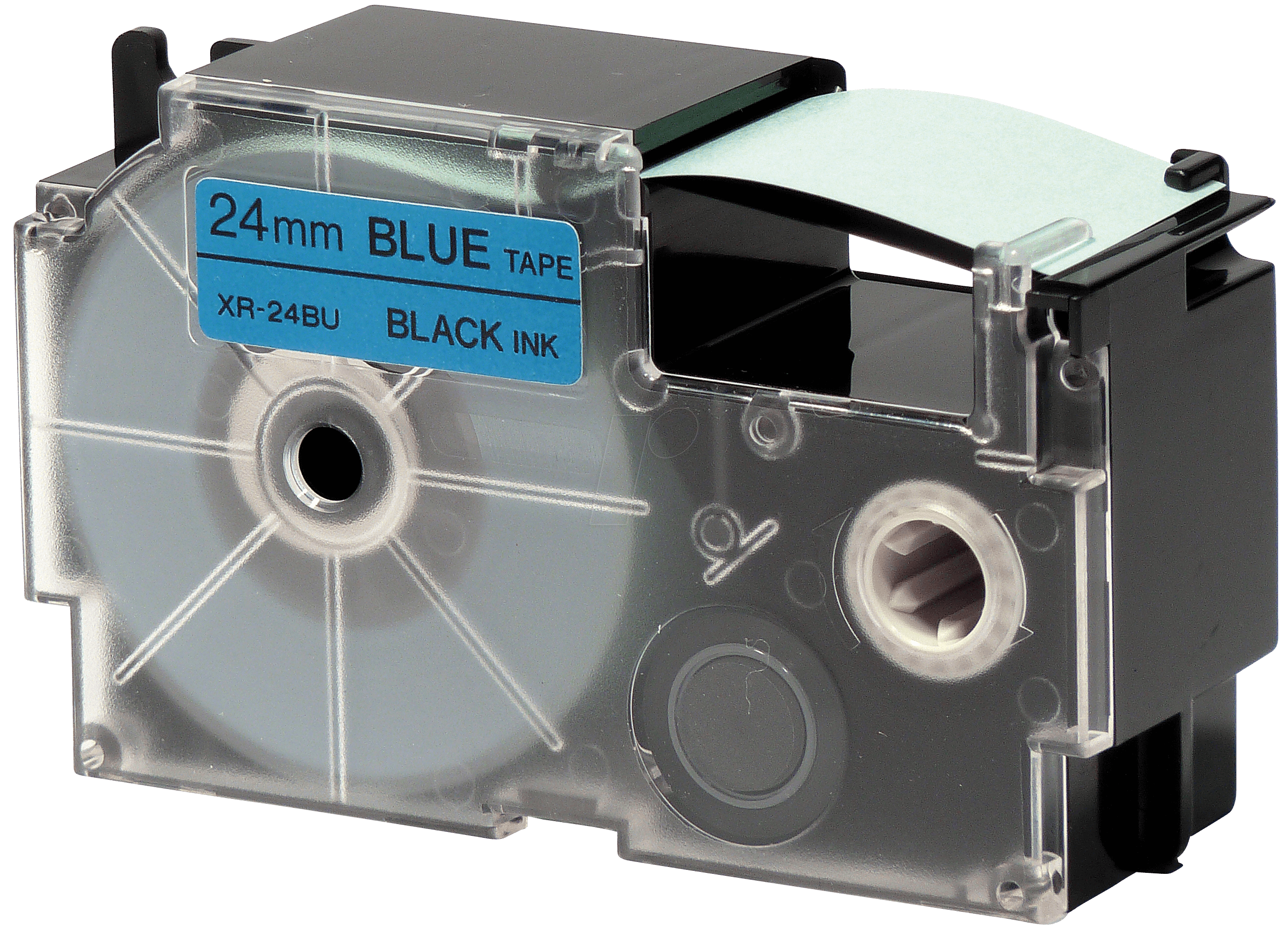 CASIO XR-24BU1 - Schriftband, 24 mm x 8 m, schwarz/ blau