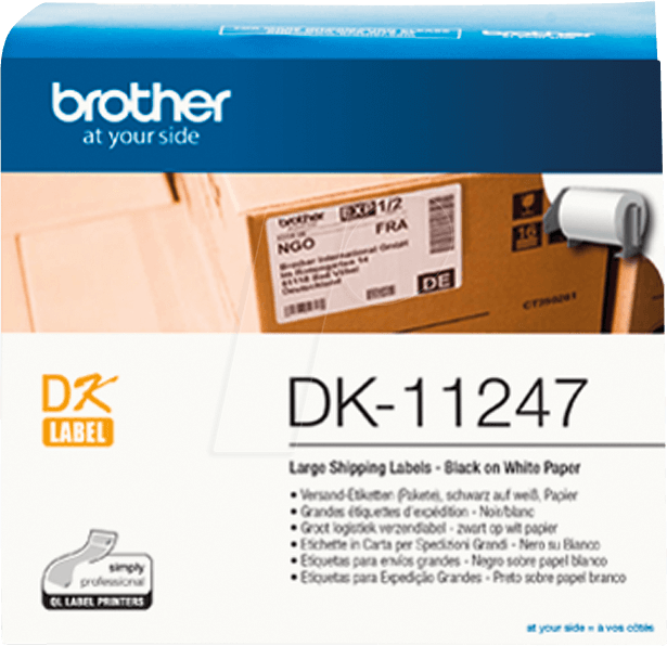 BRO DK11247 - Versand-Etiketten, Papier, weiß, 103 x 164 mm