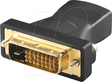 4014619172252 - Adapter HDMI 19pol Buchse an DVI Stecker vergoldet Good Connections® (HDMI-DVIG) (HDMI-DVIG)