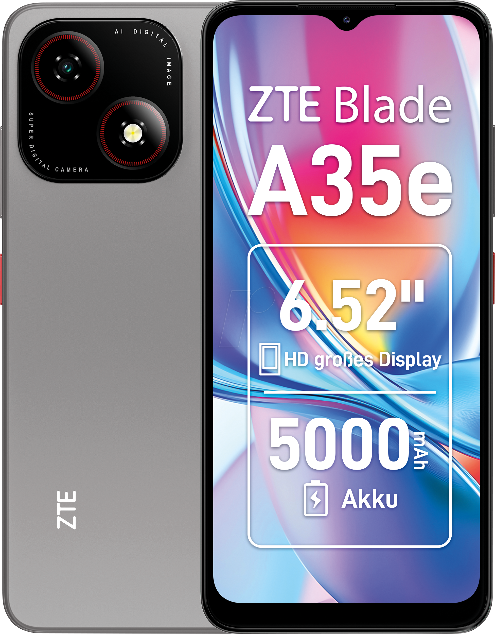 6902176132353 - ZTE Blade A35e - 4G Smartphone - Dual-SIM - RAM 2 GB   Interner Speicher 64 GB - microSD slot - 652
