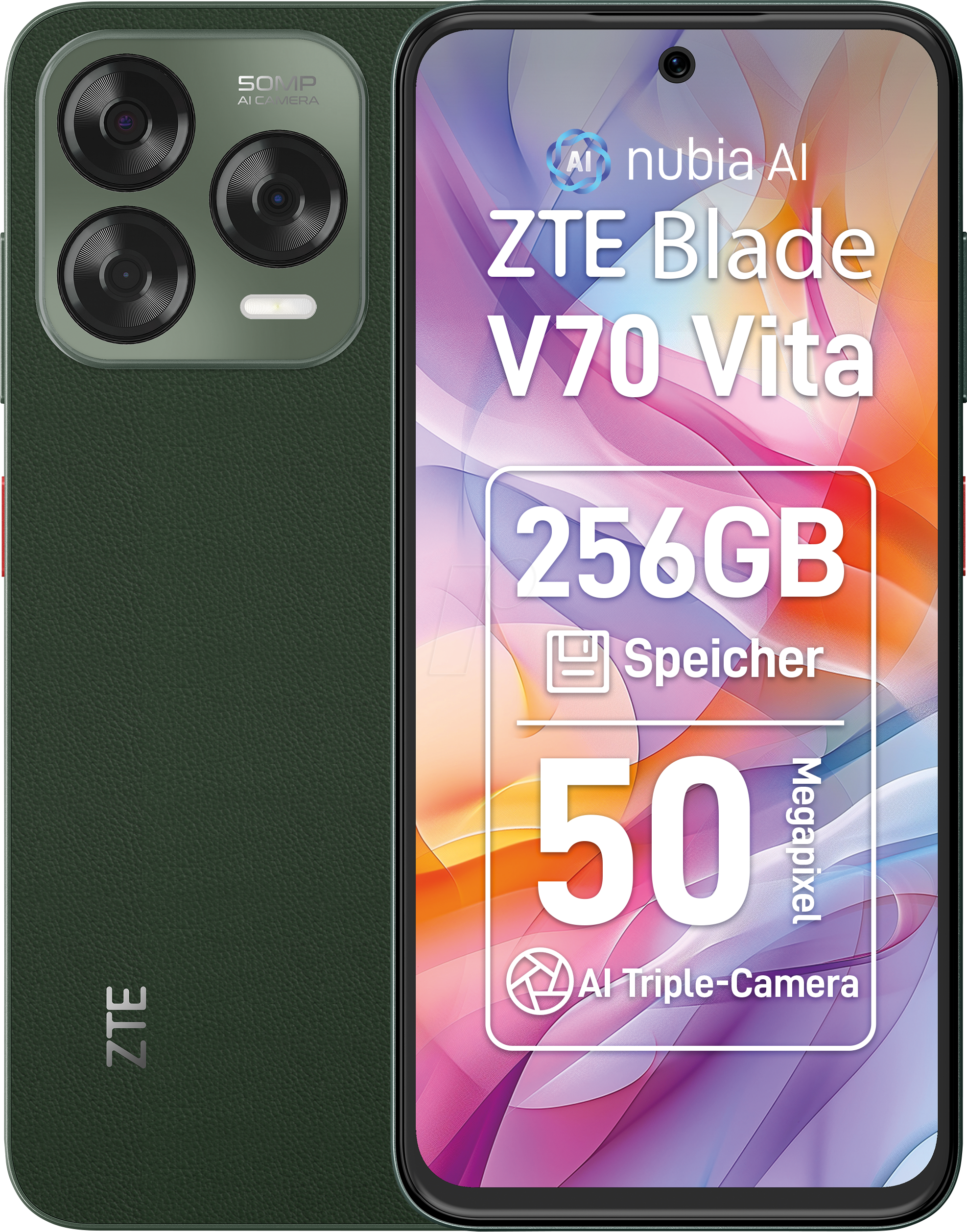 6902176133992 - ZTE Blade V70 Vita - 4G Smartphone - Dual-SIM - RAM 4 GB   Interner Speicher 256 GB - microSD slot - 67