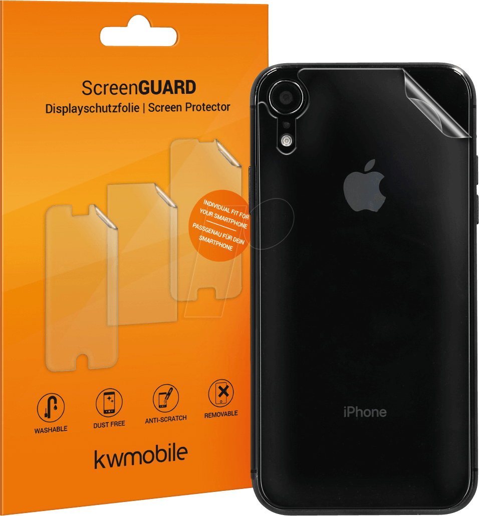 KW 459215: 3x protective film for the back of the Apple iPhone XR 