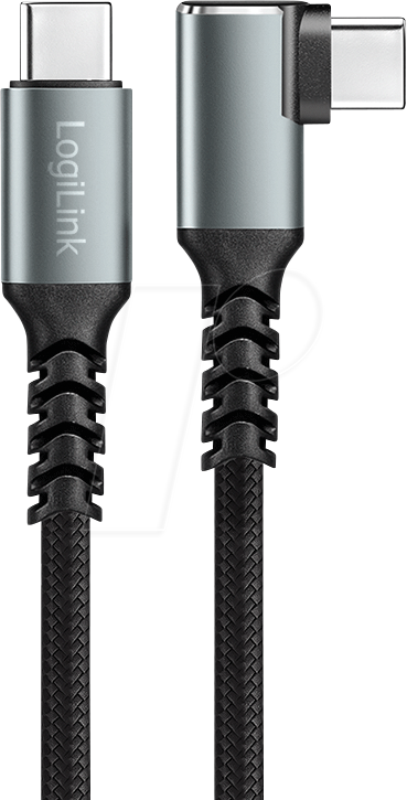 LOGILINK CU0272 - Sync- & Ladekabel, USB-C -> USB-C gew., 2,0 m, schwarz