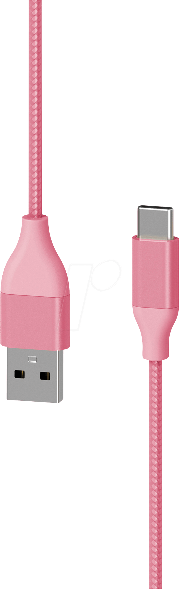 XLAYER 217085 - Sync- & Ladekabel, USB-A ->USB-C™, 1,5, rose