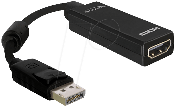 DELOCK DisplayPort 20-pin connector HDMI 19-pin socket Display