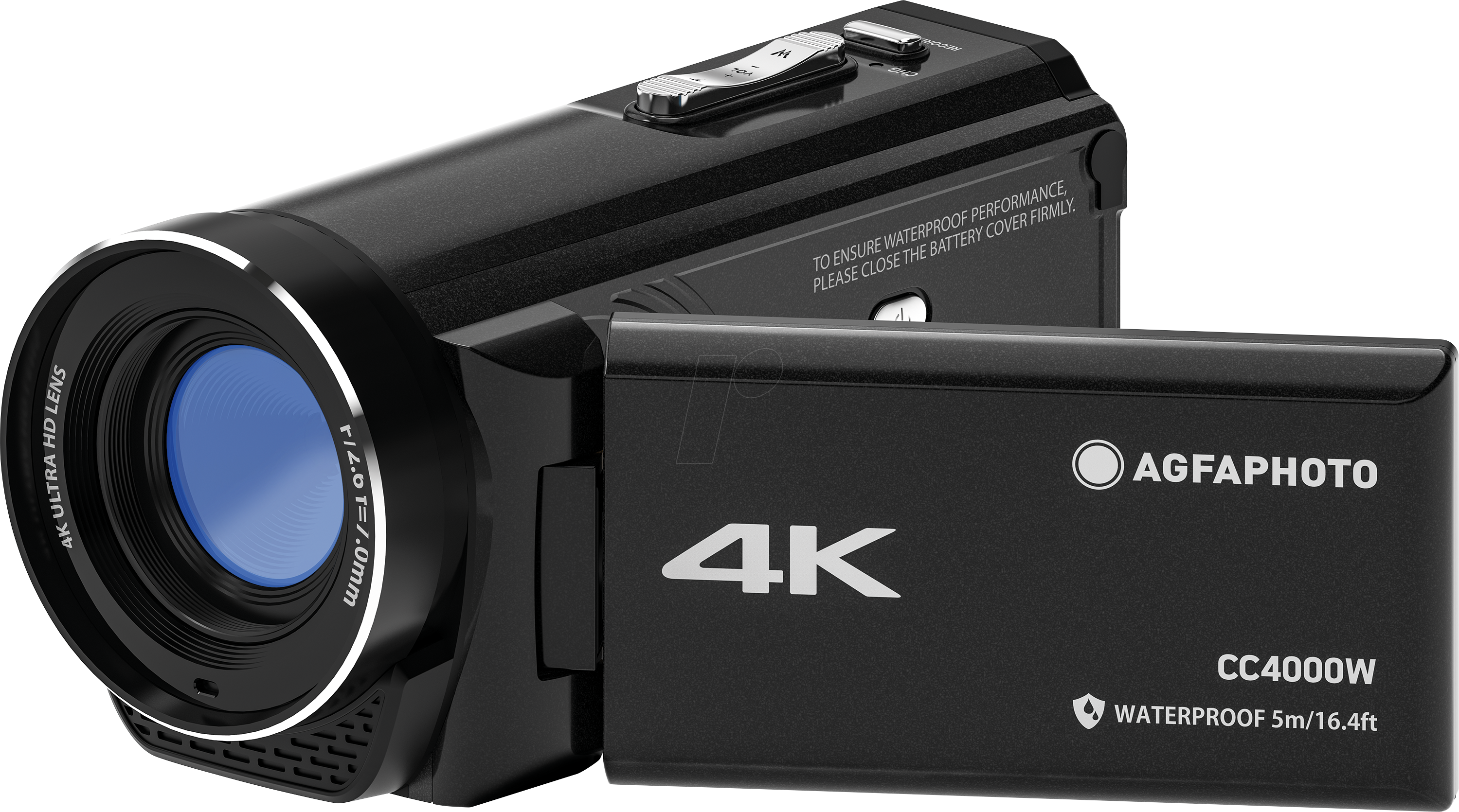 AGFA CC4000W - Camcorder, 24MP, 4K, wasserdicht