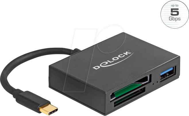 DELOCK 91711 - Card Reader, extern, XQD-/SD-Speicherkarten