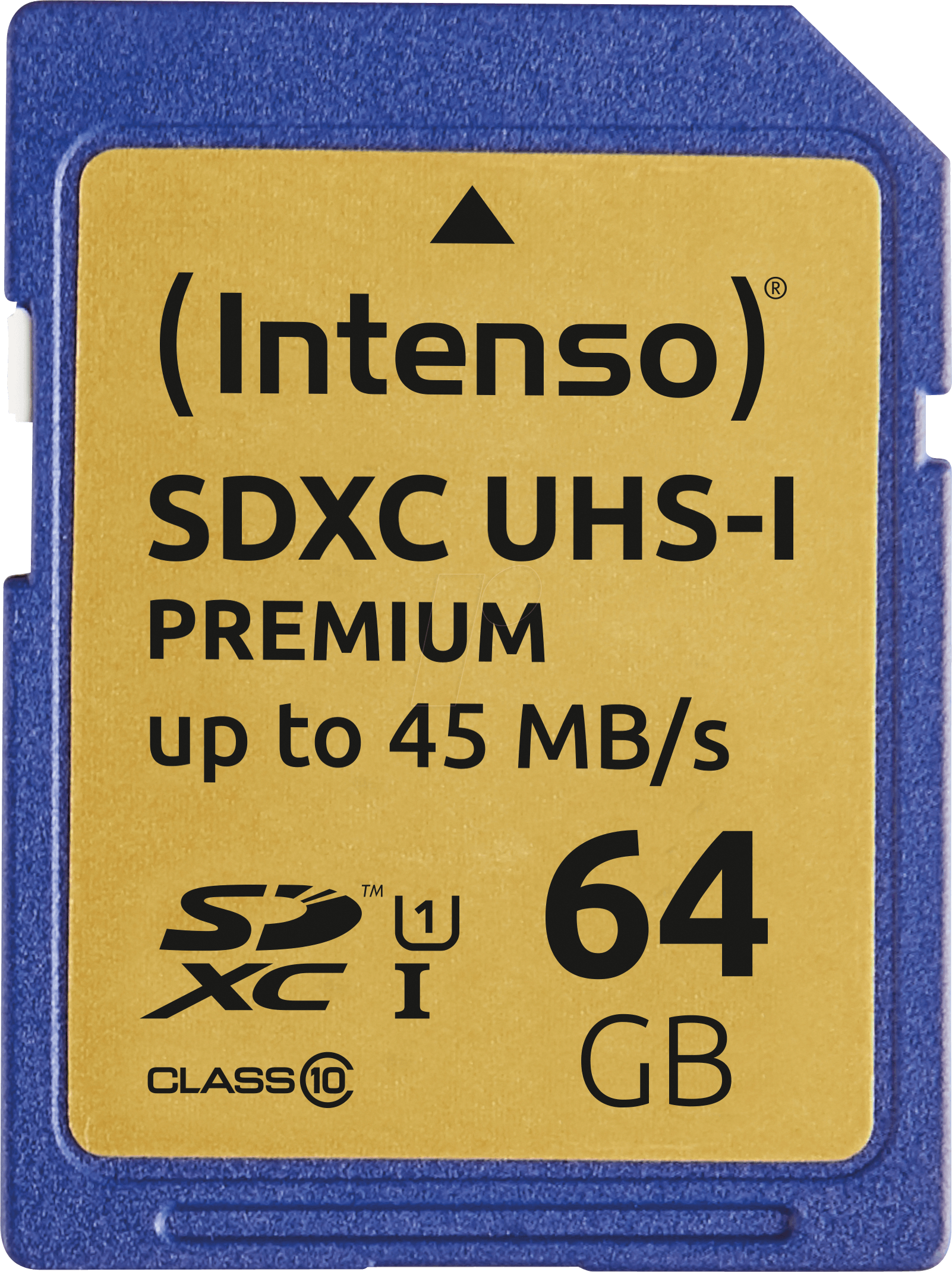INTENSO 3421490 - SDXC-Speicherkarte 64GB, Intenso Class 10 - UHS-1