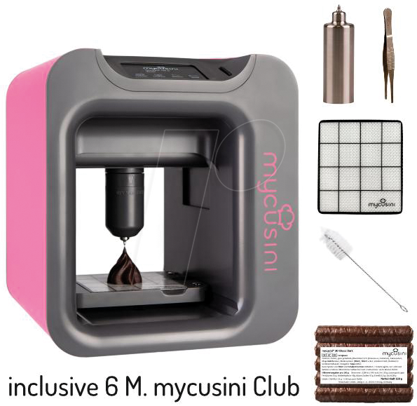 MYCUSINI 00057B - 3D Drucker, Mycusini 2.0, Food, Basic-Pack, pink