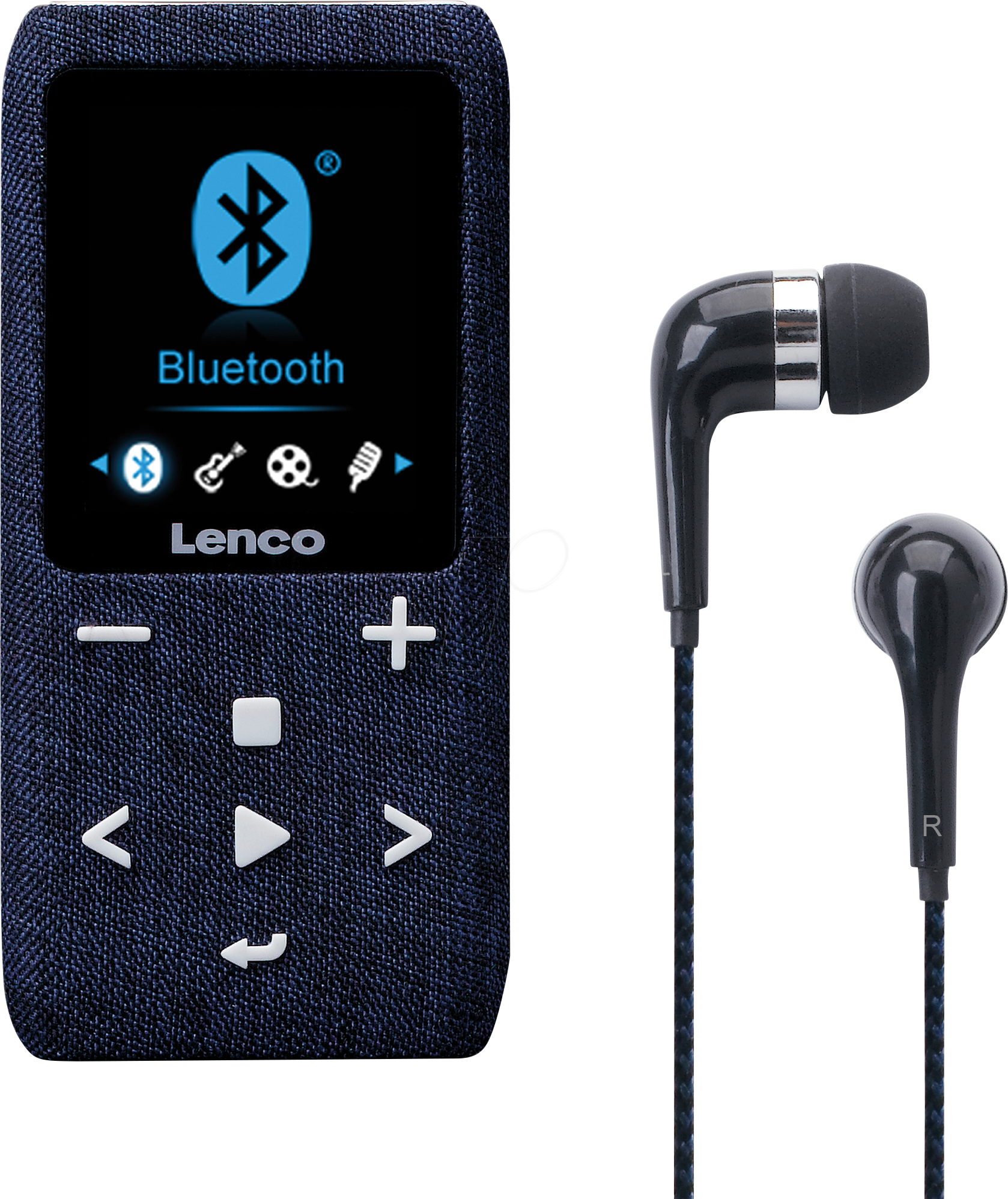 Lenco Xemio-861BK - MP3/MP4 Player with Bluetooth® 8GB Micro SD Card - Black - MP3 Spieler 8 GB