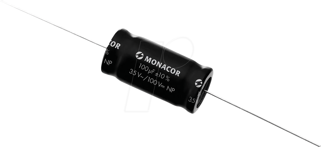 MON LSC-1000NP - MONACOR Bipolare Elektrolytkondensatoren, 100 µF