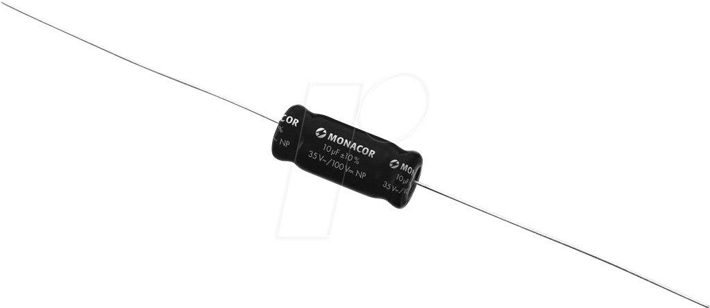 MON LSC-100NP - MONACOR Bipolare Elektrolytkondensatoren, 10 µF