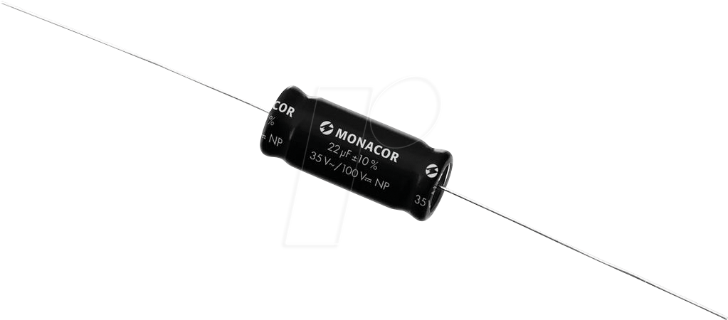 MON LSC-220NP - MONACOR Bipolare Elektrolytkondensatoren, 22 µF