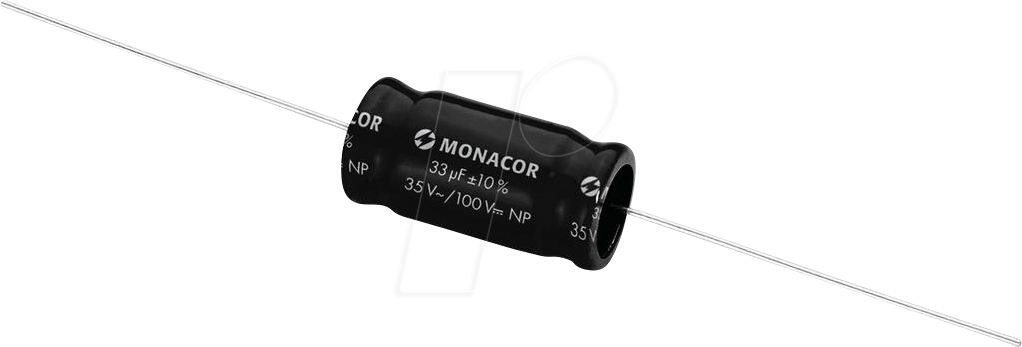 MON LSC-330NP - MONACOR Bipolare Elektrolytkondensatoren, 33 µF