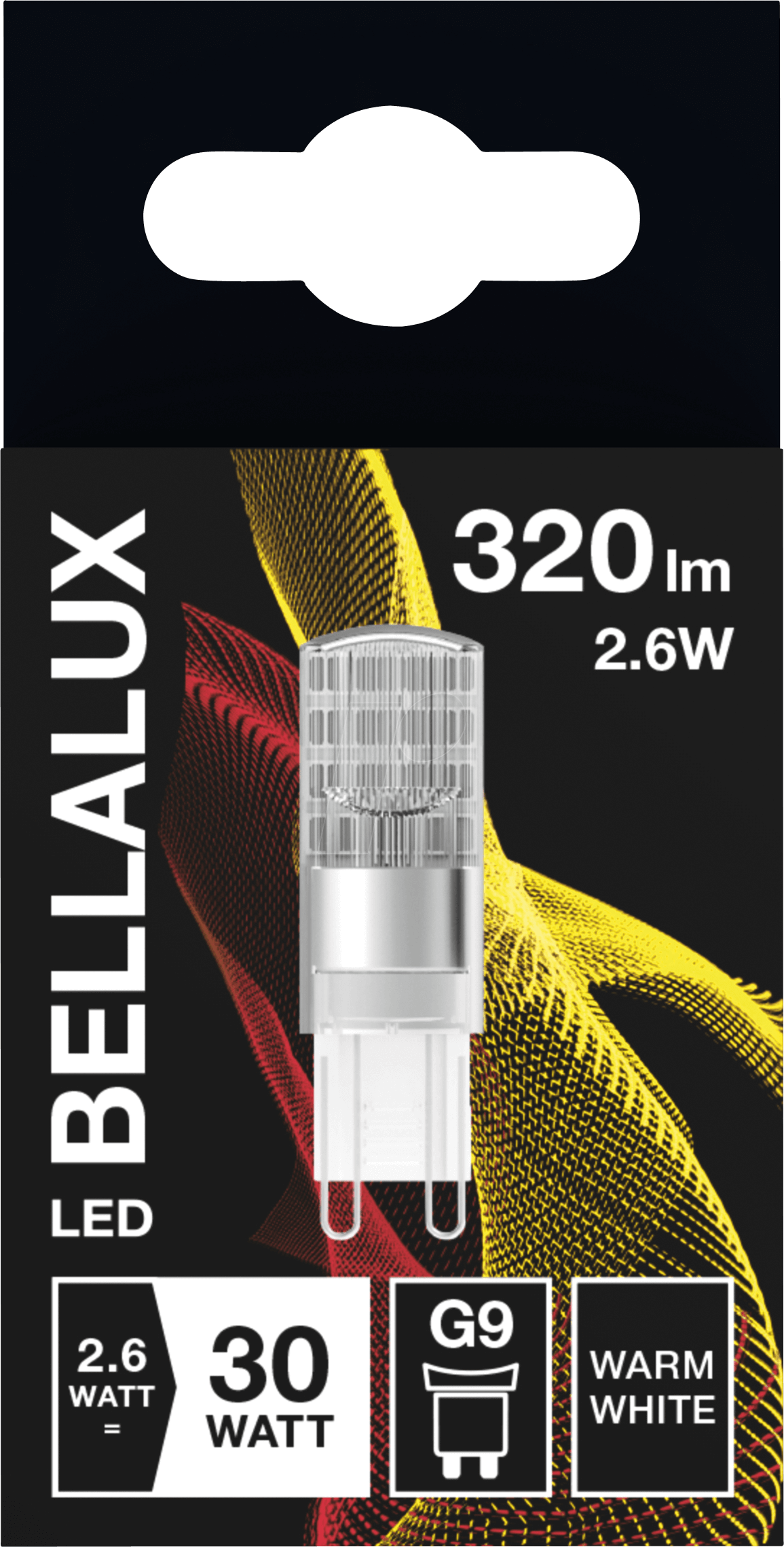 BELLA 5135963 - LED-Lampe G9, 2,6 W, 320 lm, 2700 K