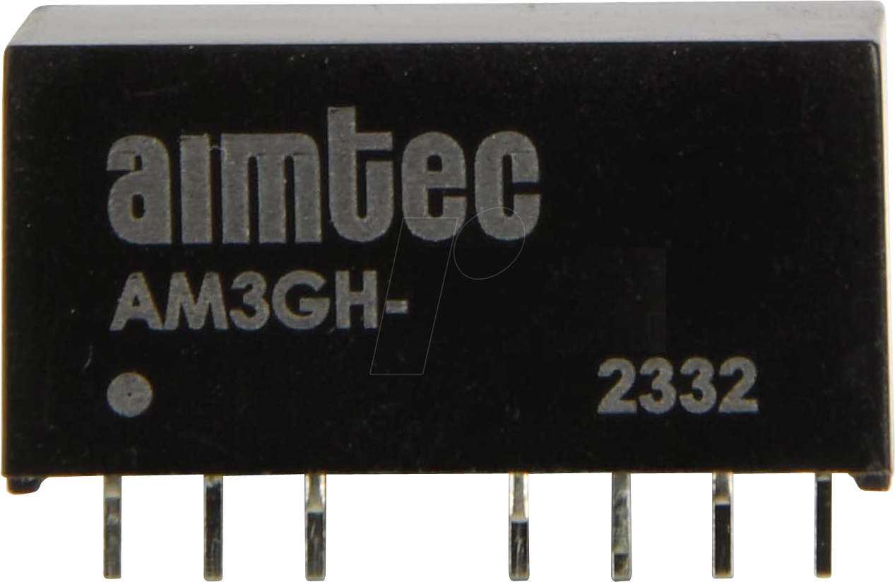 AM3GH-1205SZ - DC/DC-Wandler AM3GH, 3 W, 5 V, 600 mA, SIP 8
