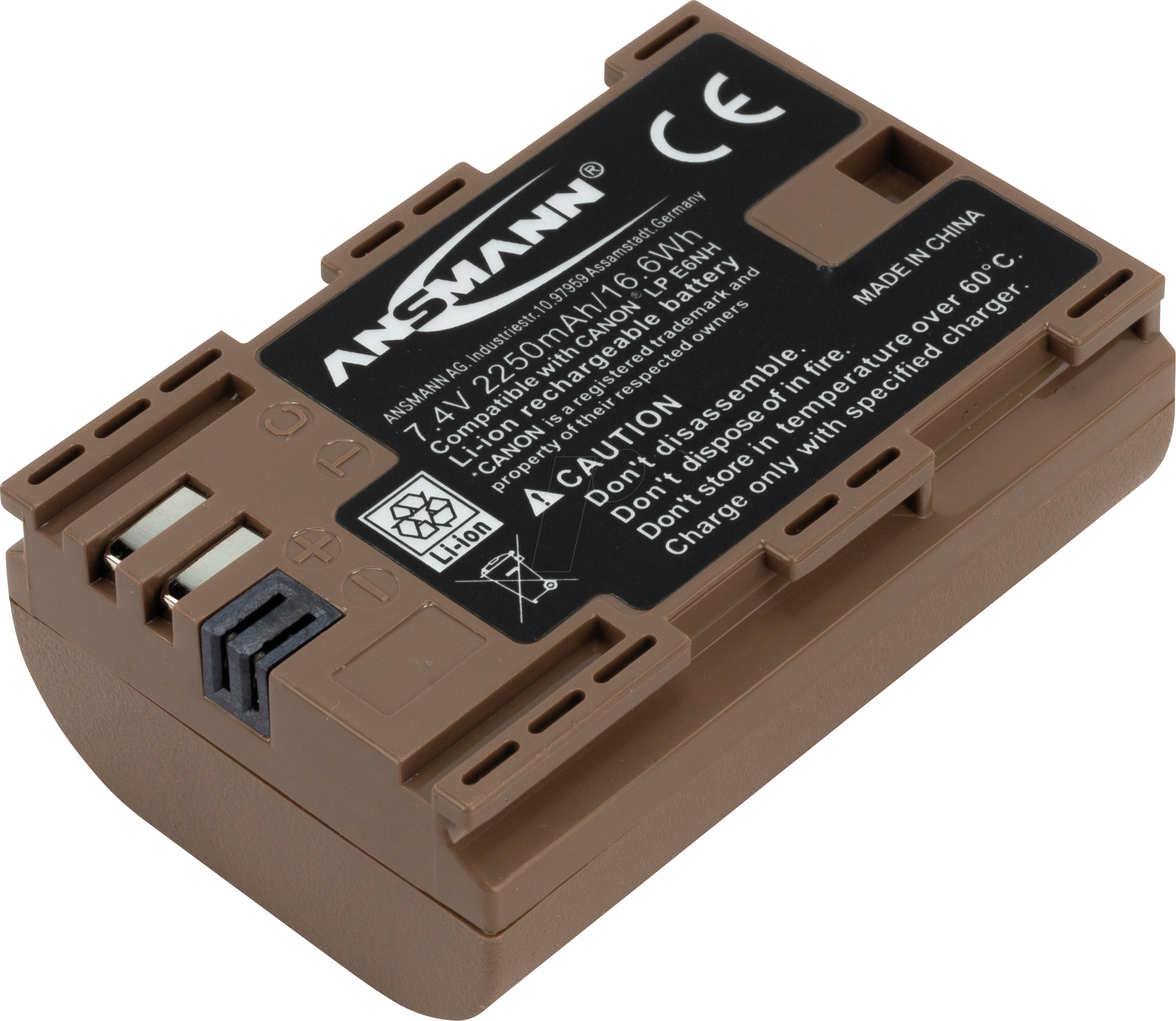 4013674206919 - ANS 1400-0083 - Akku Digitalkamera kompatibel 2250 mAh Canon