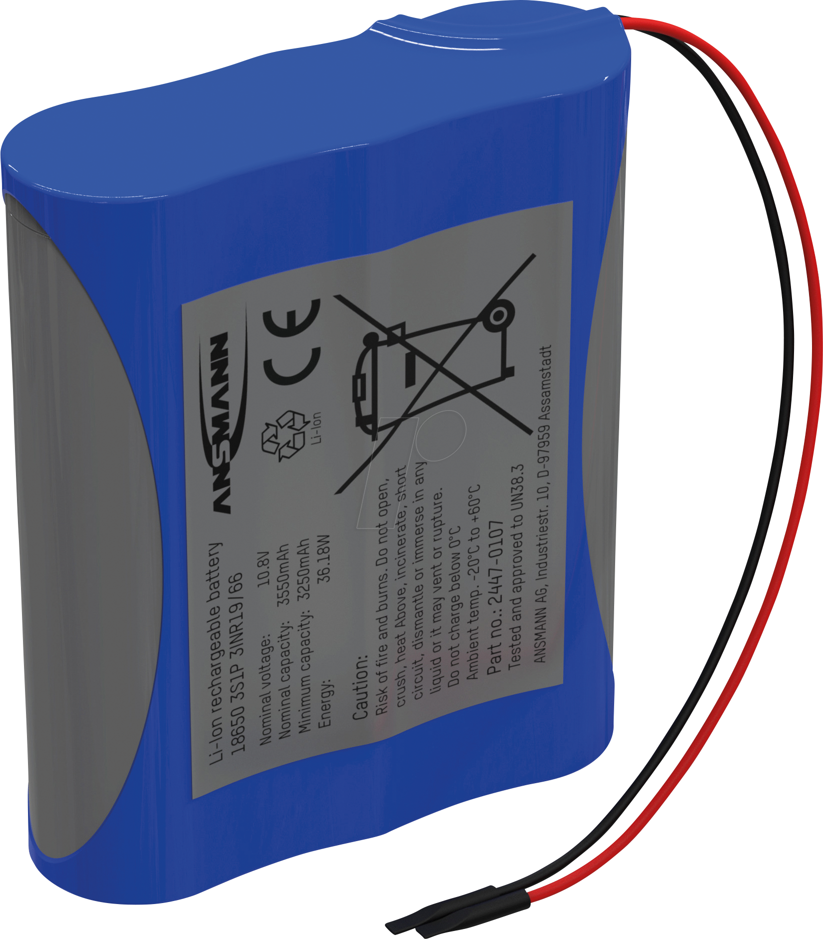 4013674204649 - ANS 2447-0107 - Lithium-Ionen Akkupack 108 V 3350 mAh 3S1P