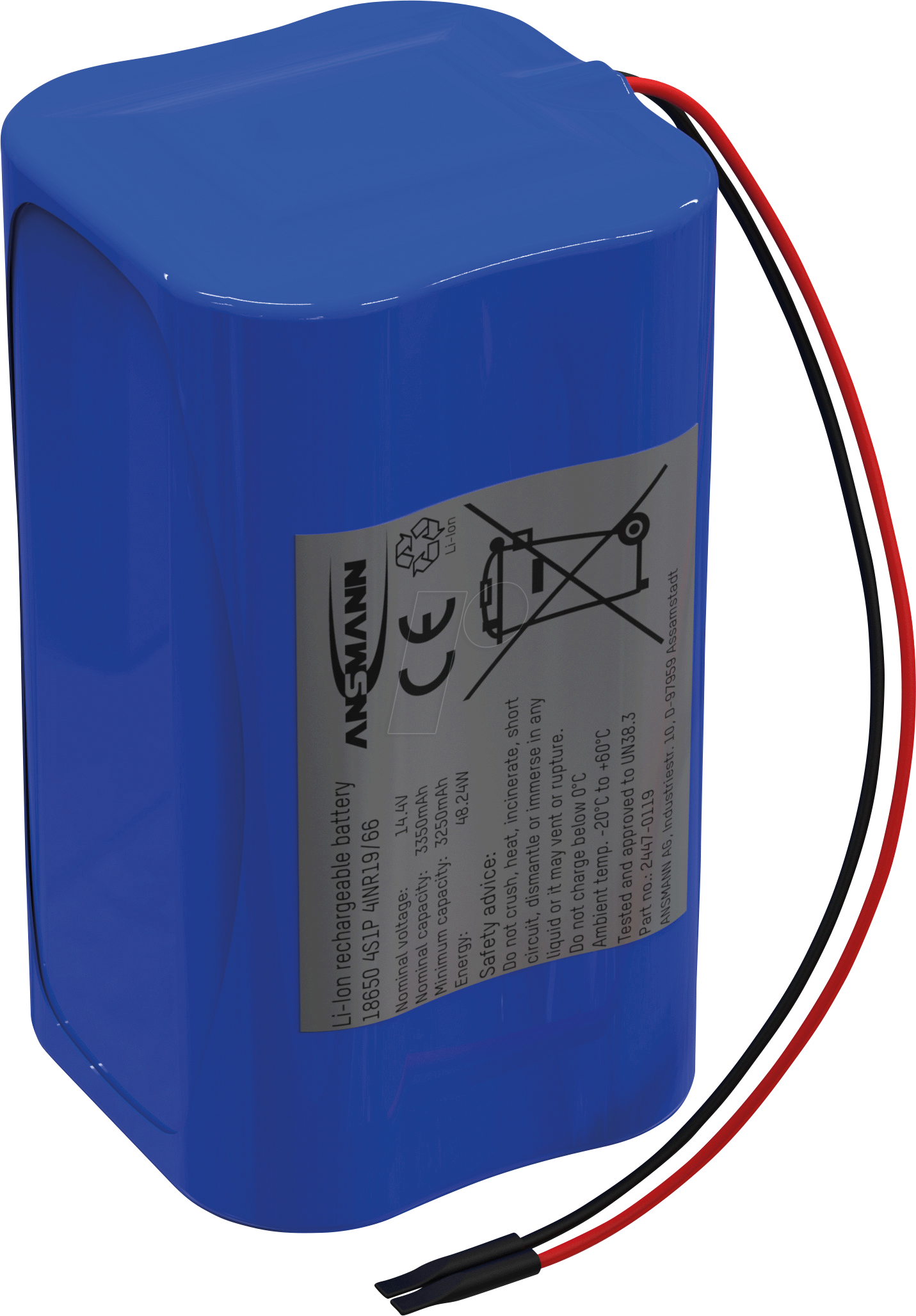 4013674074914 - ANS 2447-0119 - Lithium-Ionen Akkupack 144 V 3350 mAh 4S1P