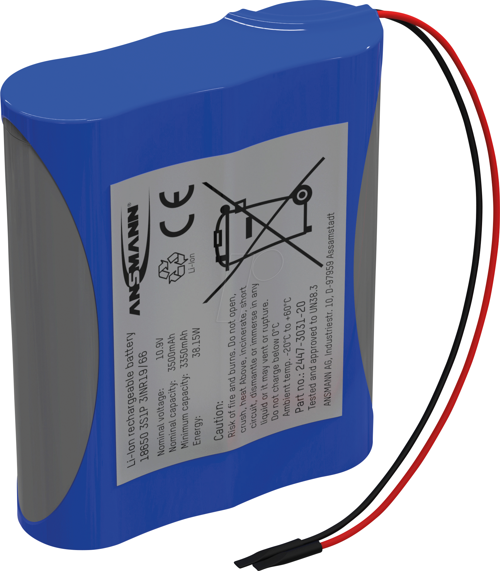 4013674105809 - ANS 2447-3031-20 - Lithium-Ionen Akkupack 109 V 3500 mAh 3S1P