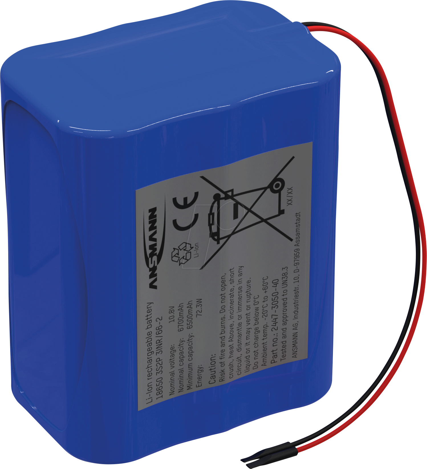 4013674181803 - ANS 2447-3050-40 - Lithium-Ionen Akkupack 108 V 6700 mAh 3S2P 4013674181803 - ANS 2447-3050-40 - Lithium-Ionen Akkupack 108 V 6700 mAh 3S2P