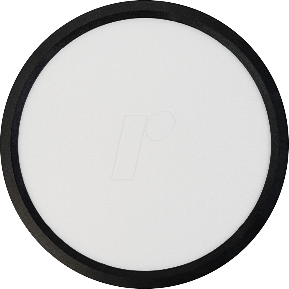 ELED 300216 - LED Panel mit Fernbedienung, Ø30 cm, schwarz, 22 W