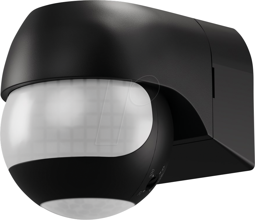 GOOBAY 79597 - Bewegungsmelder, 2 Bereiche,  IR 360 + 130°, Wandmontage, 12m, s
