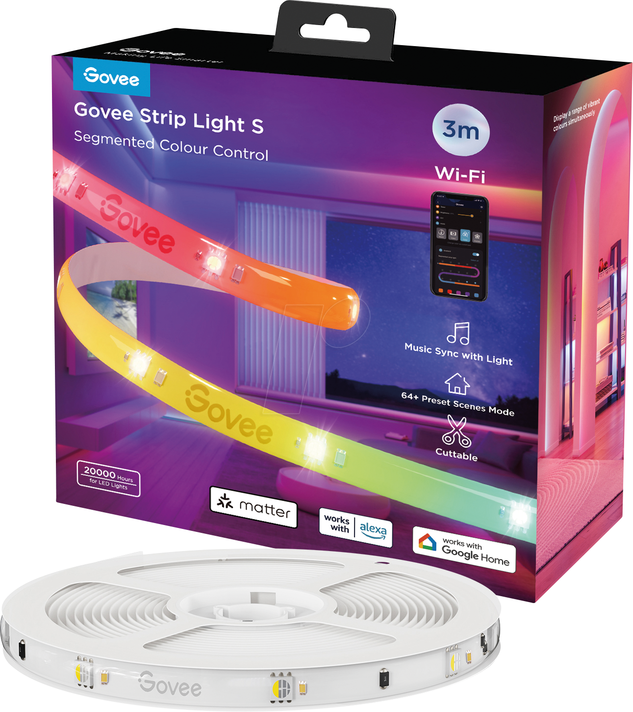 6974316999904 - H612F - LED-Leuchtband 24 W 3 m weiß 6974316999904 - H612F - LED-Leuchtband 24 W 3 m weiß